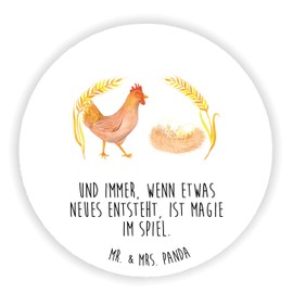 Mr. & Mrs. Panda Round Magnet Chicken Pride, Gift, Note Magnet, Farm, Pin Board Magnet, Rooster, Yard Animals, Fridge Decoration