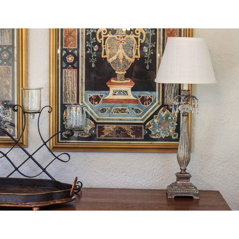 Udorich Elegant White Fabric Lampshade for Cozy Light, Timeless Design