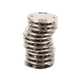 TEHAUX 15 Pairs Silver Magnetic Buttons for DIY Projects Sturdy Purse Magnet Clasps Easy to Use Magnetic Fasteners for Bags and Crafts