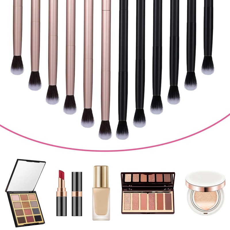 12 PCS Eyeshadow Smudge Brush Bulk 2 in 1 Eyeshadow