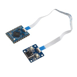ZDE RP2040-Tiny Mini Development Board Based on Raspberry Pi Microcontroller RP2040 Dual Core Arm Cortex M0+ Processor with USB Port Adapter Board and FPC Cable Support C/C++ MicroPython Arduino