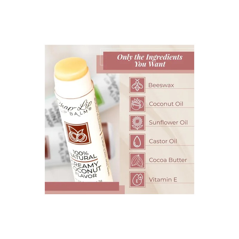 Bálsamo Labial 100 Natural - Hidratante Y Humectante Cera D