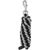 Tough 1 Cotton Leads with Bolt Snaps, Black/Grey, 6'