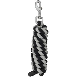 Tough 1 Cotton Leads with Bolt Snaps, Black/Grey, 6'