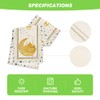 Artoid Mode White Moon Star Golden Ramadan Table Runner, Seasonal