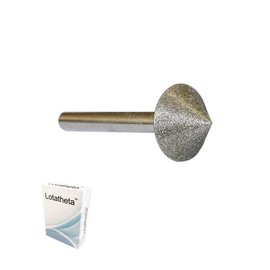 Lotatheta Tapered Drill Bit Chamfer Cutter Countersink Diamond Grinding Hole Tool 20 mm Dia 90 Degree 8mm Shank for Ceramic Glass Marble Wood