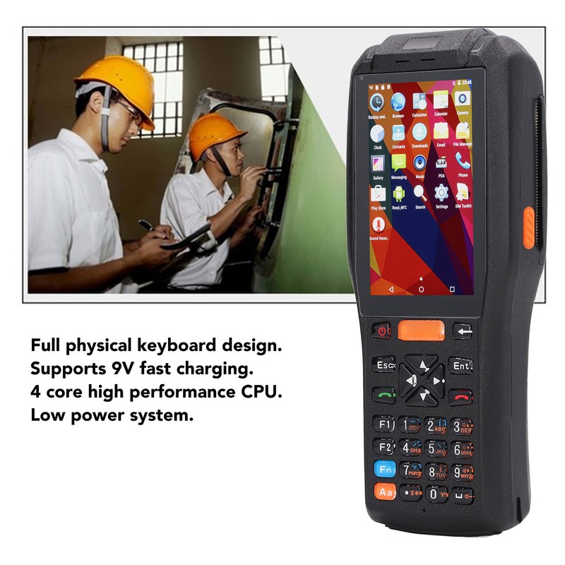 Receipt Printer Scanner 4in Touch Screen Thermal Printer Barcode Scanner