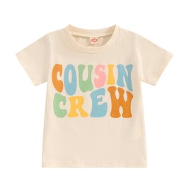 Cousin Crew Toddler Baby Boy Girl Big Cousin Little Cousin Matching Outfits T Shirt Top Summer Clothes Cousin Crew Tee 5-6 Years
