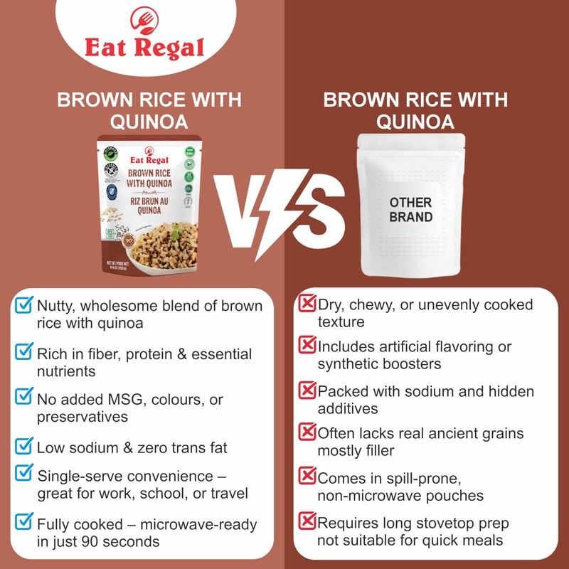 Eat Regal Ready to Eat Brown Rice with Quinoa Pack