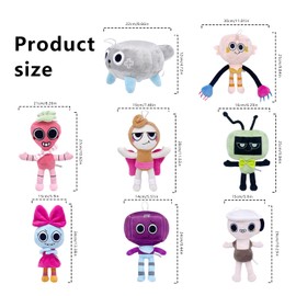 Xiujuers Dandy Horror Games Plush, Dandys World Plush Toys, Dandys World Plush Toy, Dandys World Plushies Doll, Dandys World Plush Doll, Dandys World Stuffed Toy Doll, Gift for Children Fans (F)