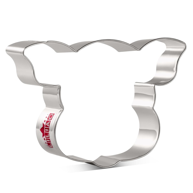 LILIAO 4.6" Pig Face Cookie Cutter Sandwich Cutters, Stainless Steel