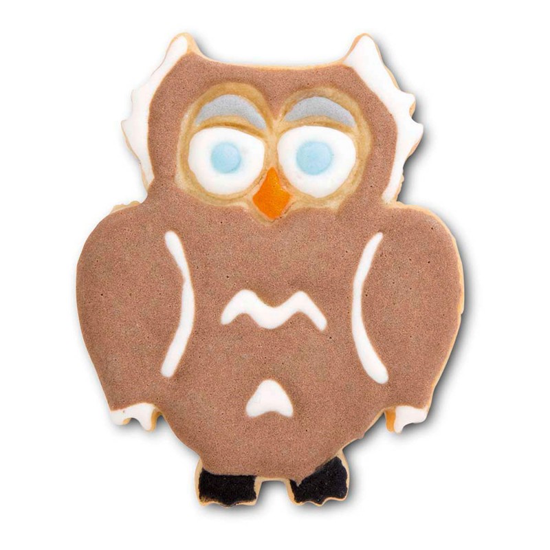 Staedter Embossing Owl Cookie Cutter, Silver, 7.5 cm
