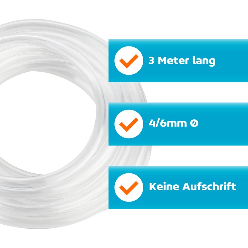 Measury CO2 Hose Aquarium 4/6 mm - 3 m Aquarium