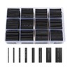 innhom 650pcs Heat Shrink Tubing Black Heat Shrink Tube Wire