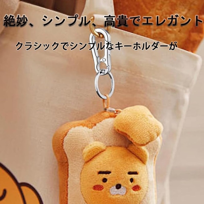 LeTradeJP Titanium Alloy Small Key Chain Key Ring Rust Proof