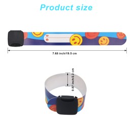 Winspeed - 16 pulseras de identificación de seguridad para niños, ajustables e impermeables, pulseras de identificación reutilizables para niños y niñas (8 estilos)1