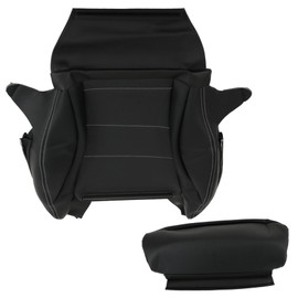 WFLNHB Artificial Leather Front Driver Side Bottom Seat Cover Black Replacement for C-Class 2015-2021 C300 2016-2018 C250 C350e 2015 C350 C400