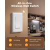 SURAIELEC Rechargeable Under Cabinet Light with Wall Switch, 3500mAh Under