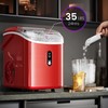 Kismile Nugget Ice Makers Countertop, Portable Sonic Ice Machine with