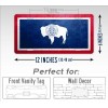 SignsAndTagsOnline Wyoming Weathered Metal Flag License Plate Antique WY State
