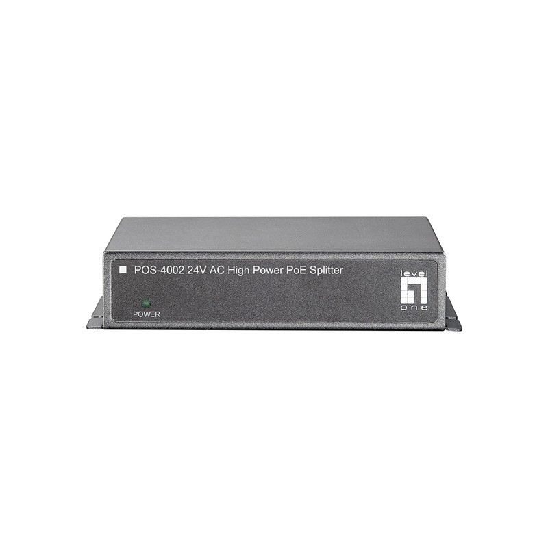 LevelOne 24V AC HIGH POWER POE SPLITTER, POS-4002