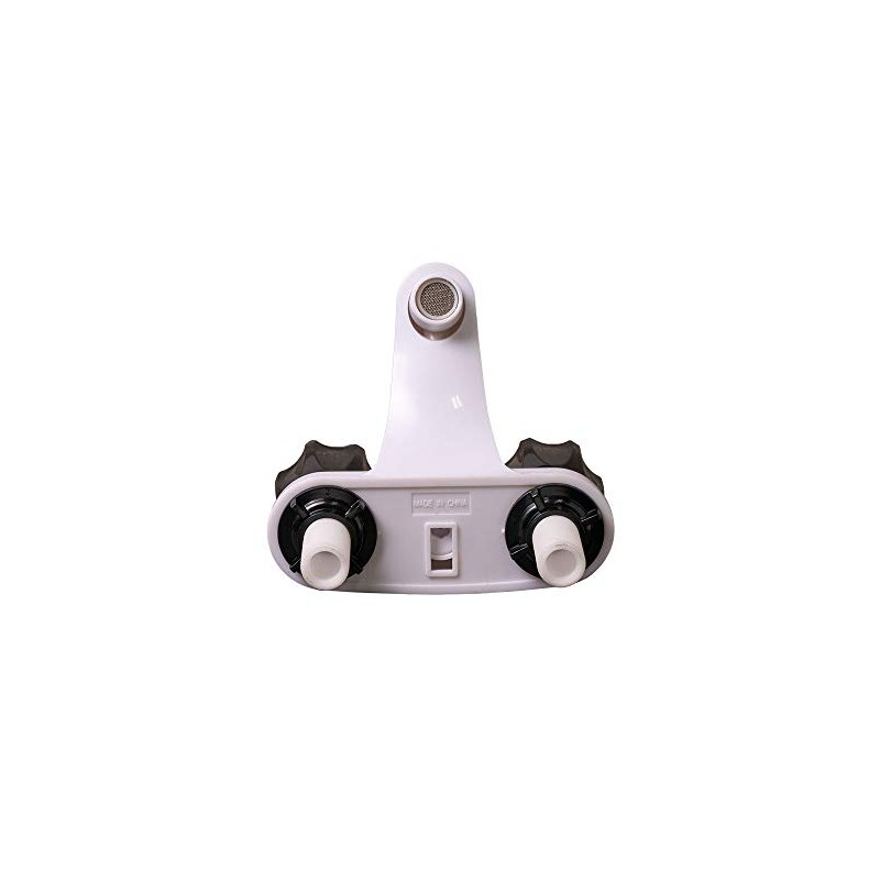 Tough Grade RV White Bath Tub/Sink Bathtub Faucet with Smoke