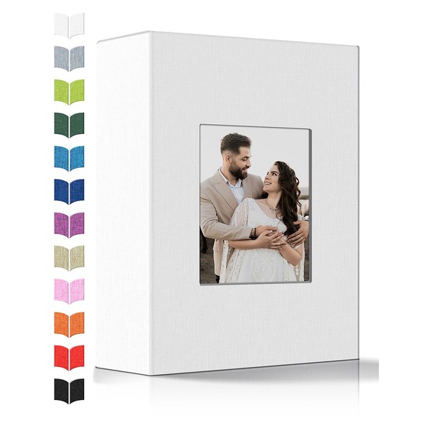 Photo Album 4x6 with 100 Pockets,Slip-in Picture Albums,Linen Cover Memory