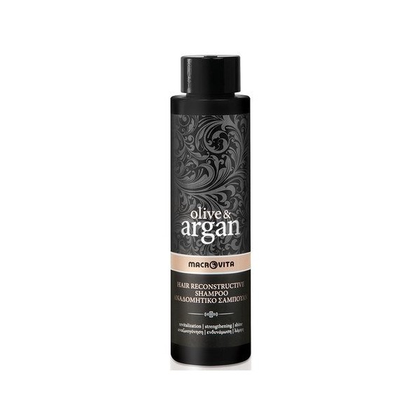 Macro Vita Hair Reconstr Uctive Olive E ARGAN Shampoo for All Hair Types 200 ml