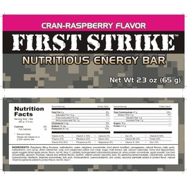 First Strik Bars Variety Pack 6 Bars (3 Cran-Raspberry 3 Chocolate)