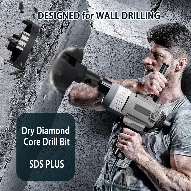 hsawbit φ50mm Dry Diamond Core Drill Bit, Hole Cutter with
