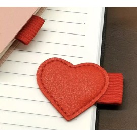 Pen Loop Attachment - Red Heart, 1.75” For Planners Journals Notebooks
