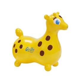 Ledraplastic Gyffy The Giraffe Hop & Ride On, Yellow