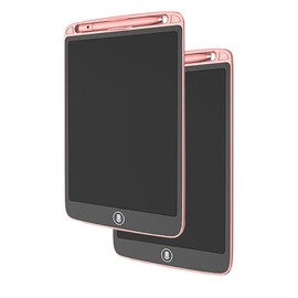 LCD Writing, Drawing Pads Erasable Reusable Portable Doodle Board Gifts for Kids, Office (8.5 Inch 2 Pack, Pink)