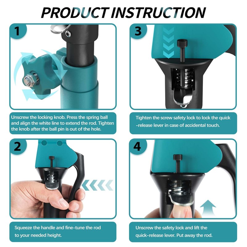 MAXENIKIT Third Hand Support Pole Heavy Duty, Cabinet Jacks for