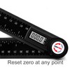 GemRed Digital Angle Finder Protractor (Model 82305-Aluminum, 200mm)
