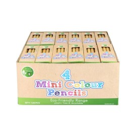 Recycled Mini Colouring Pencils (4pcs) - Assorted Colours