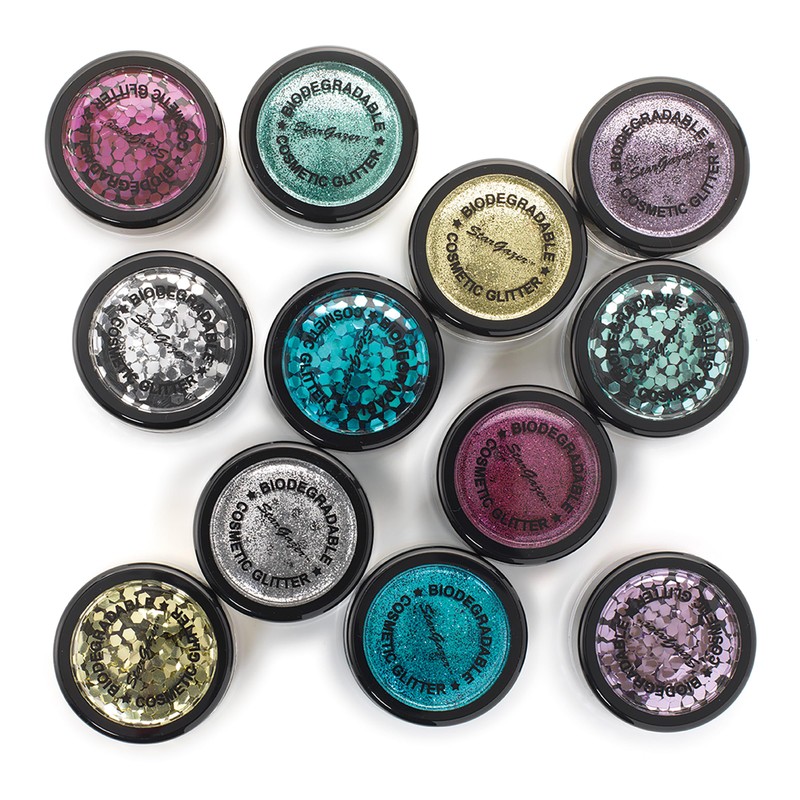 Stargazer Biodegradable Glitter Shaker - Violet. Festival Friendly Biodegradable Cosmetic
