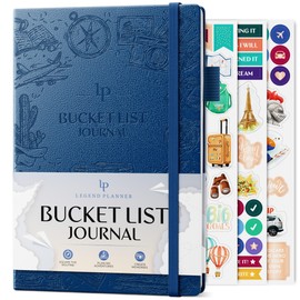 Legend Bucket List Journal – The Ultimate Notebook to Plan Adventures, Travels, Goals & Experiences – Bucketlist Book for Couples (Mystic Blue)