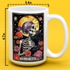 The Cat Mom Skeleton Tarot Card Mug, Fun Gothic Witchy