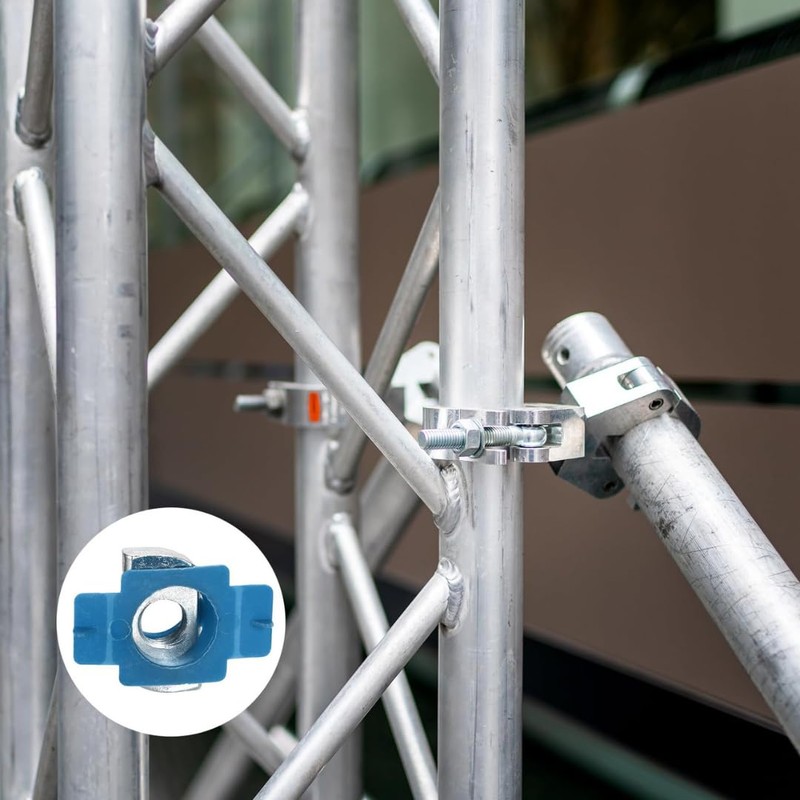 Nylon Channel Squeeze Nut, 3/8"-16 Strut Channel Cone Nuts(100 Pcs),