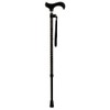Adjustable Black Elegant Engraved Cane