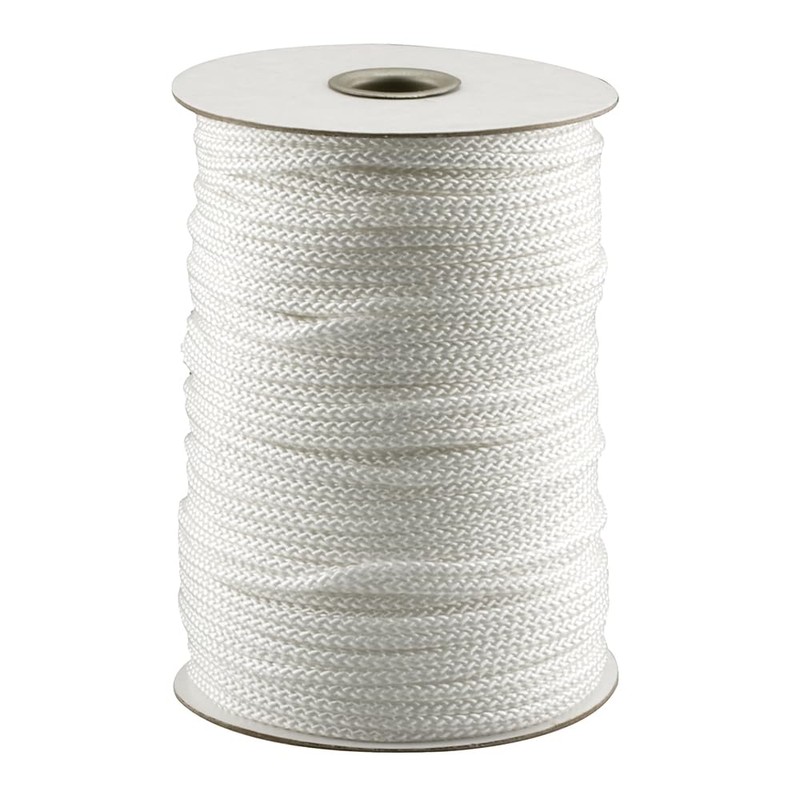 Prime-Line MP9253 Traverse Cord, Size #4, Polyester Fiber, Braided Strands,