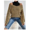 MakeMeChic Women's Fall Fashion 2024 Cold Shoulder Sweaters Long Sleeve