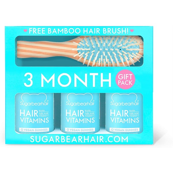SugarBearHair Vitamins (3 Month Gift Pack Free Brush)