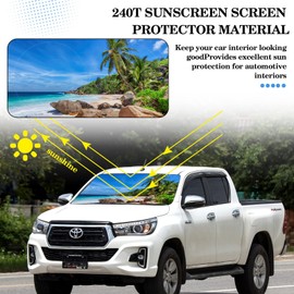 Windshield Sun Shade Foldable Car Front Window Covers for Car Accessories Sun Heat UV Rays Visor Protector Protection for Universal Cars SUV Truck (Rose)