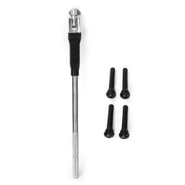 TR418 Tire Valve Stem Tubeless Snap in Valves Tire Valve Stem Puller Tools Set with Removal Tool,4 Tire Valve,for Car, Light Trucks, Small Trailers, Wheelbarrows, Lawn Mowers