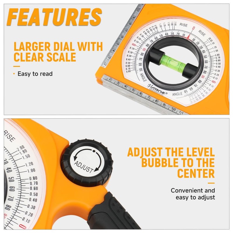 Hoteche Digital Inclinometer with Magnet | ±1° Precision | -130°