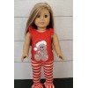 Justaskjoyce Collection Holiday Outfit, "Candy Cane Gingerbread Man", made for