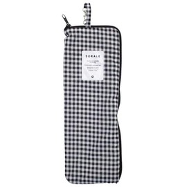 アテイン 折傘_吸水ケース プリント ギンガム（ブラック） 8060