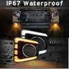 BINQIGOO Front Bumper Fog Light For Toyota Tundra 2014-2021 DRL